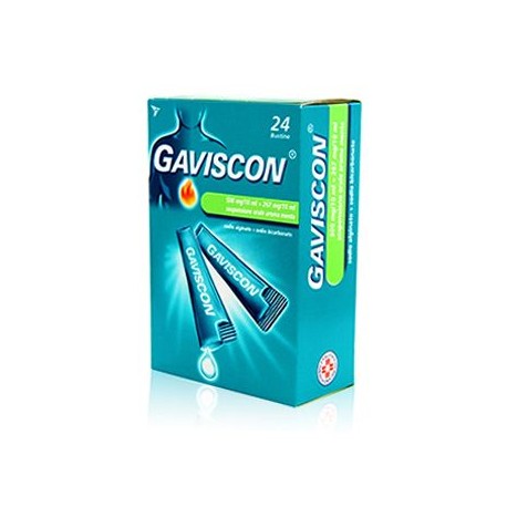 GAVISCON 24 BUSTINE 500+267 MG / 10 ML