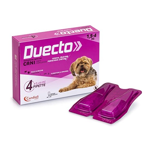 DUECTO SPOT-ON 4 PIPETTE CANI 1,5-4 KG