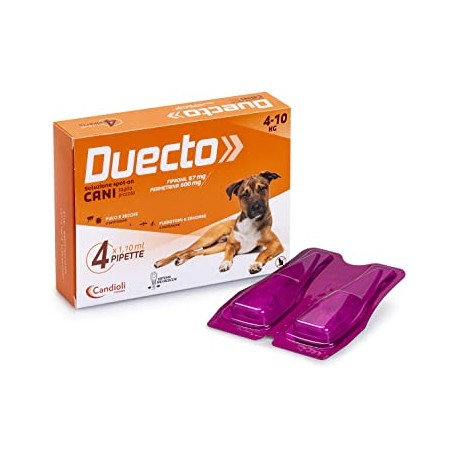 DUECTO SPOT-ON 4 PIPETTE CANI 4-10 KG