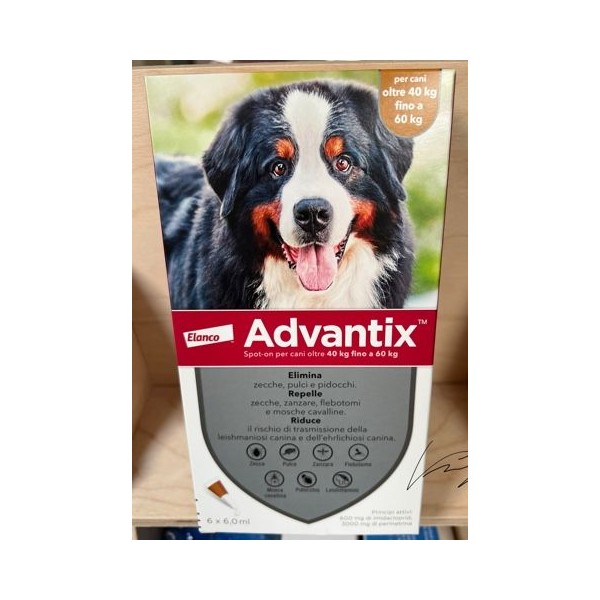 ADVANTIX SPOT ON 6 PIPETTE CANI 40-60 KG  -SCAD.  02-2025