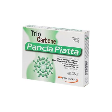 TRIOCARBONE PANCIA PIATTA 10 + 10 BUSTINE