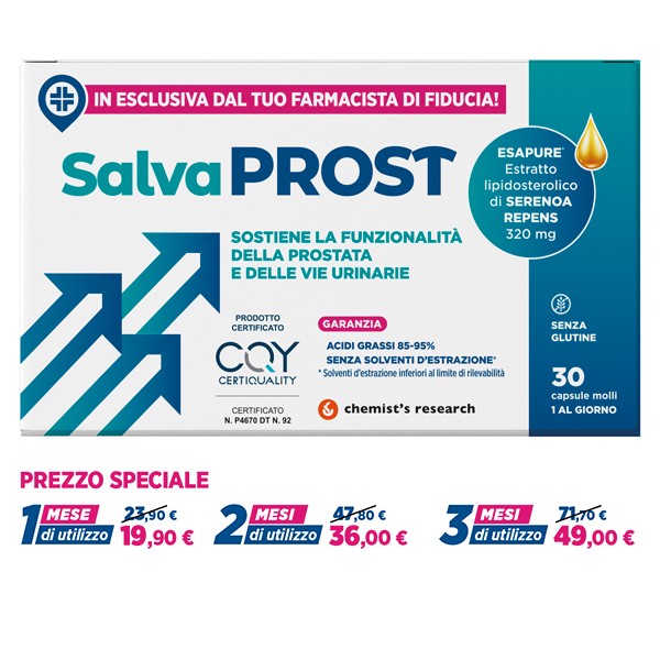 SALVAPROST 30 CAPSULE MOLLI X 2 CONFEZIONI - 2 MESI DI UTILIZZO