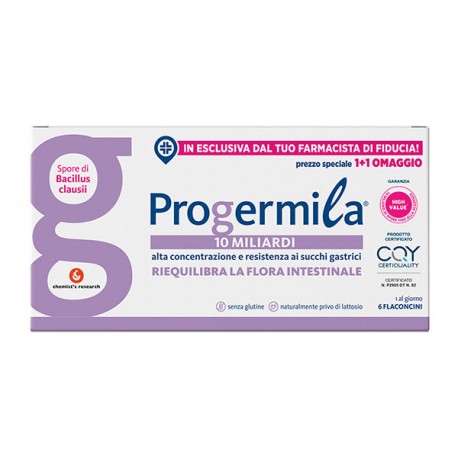 PROGERMILA 10 MILIARDI 6 FLACONCINI - OFFERTA 1+1 OMAGGIO