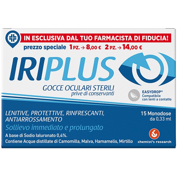 IRIPLUS 0,4% COLLIRIO 15 FLACONI MONODOSE