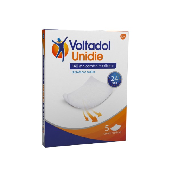 VOLTADOL UNIDIE 5 CEROTTI MEDICATIO 140 MG