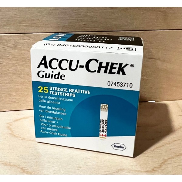 ACCU CHEK GUIDE 25 STRISCE