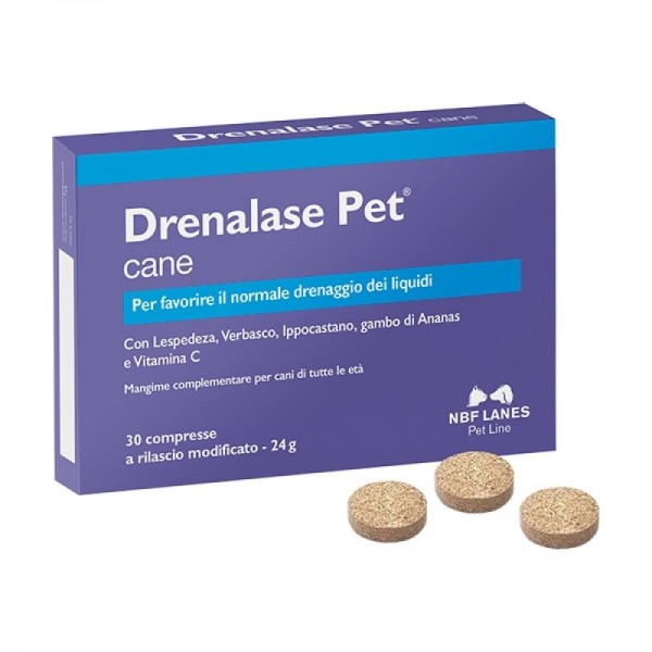 Drenalase pet cane 30 compresse