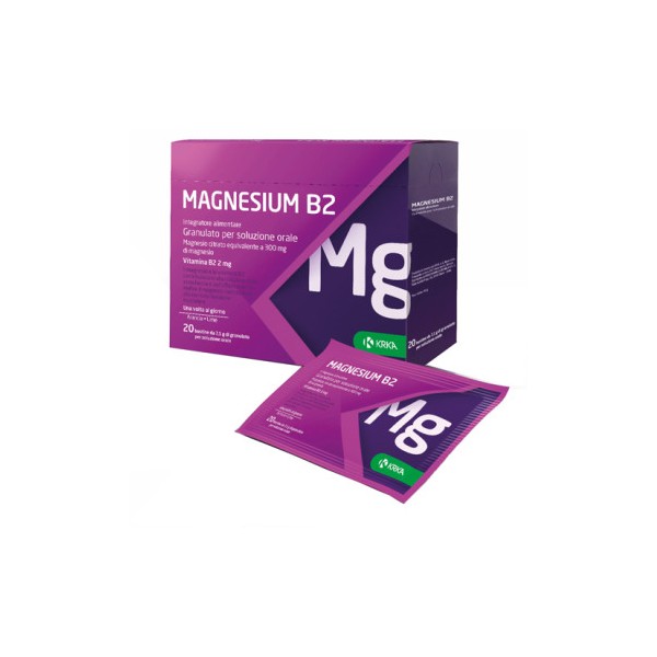 Magnesium B2 300mg/2mg 20 bustine - Magnesio e Vitamina B2