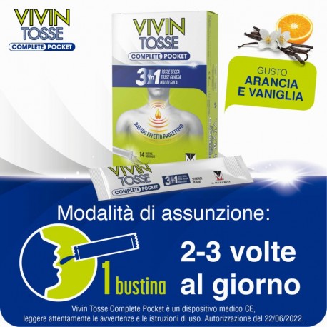 VIVIN TOSSE COMPLETE POCKET 14 STICKPACK DA 10 ML