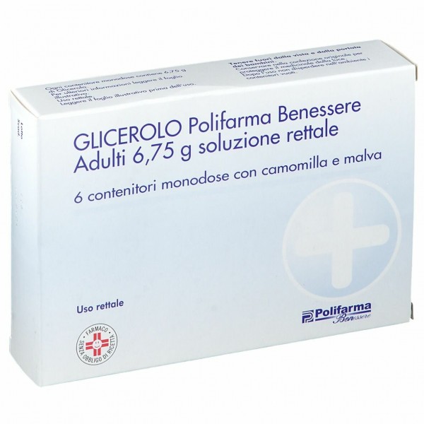 GLICEROLO ADULTI 6 CONTENITORI 6,75 G - POLIFARMA BENESSERE