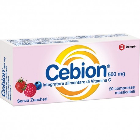 CEBION MASTICABILE SENZA ZUCCHERO VIT C 20 CPR