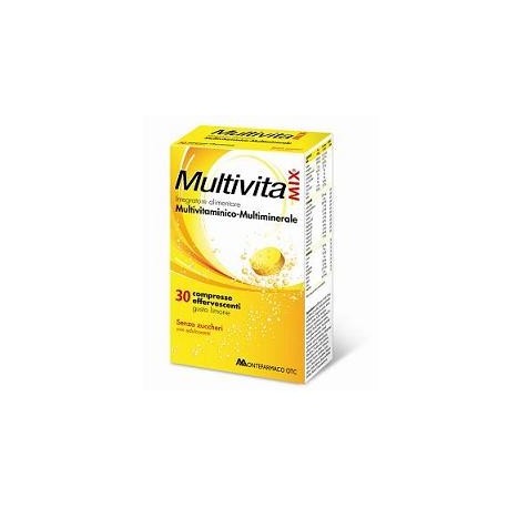 MULTIVITAMIX  30 COMPRESSE EFFERVESCENTI SENZA  ZUCCHERO/GLUTINE