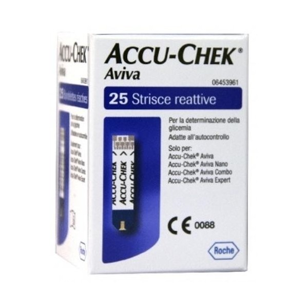 ACCU-CHEK  AVIVA 25 STRISCIE