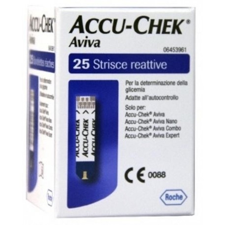 ACCU-CHEK  AVIVA 25 STRISCIE