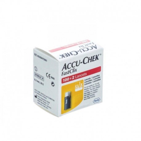 ACCU-CHEK FASTCLI 100+2 LANCETTE 